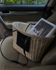 Straw Tote Black