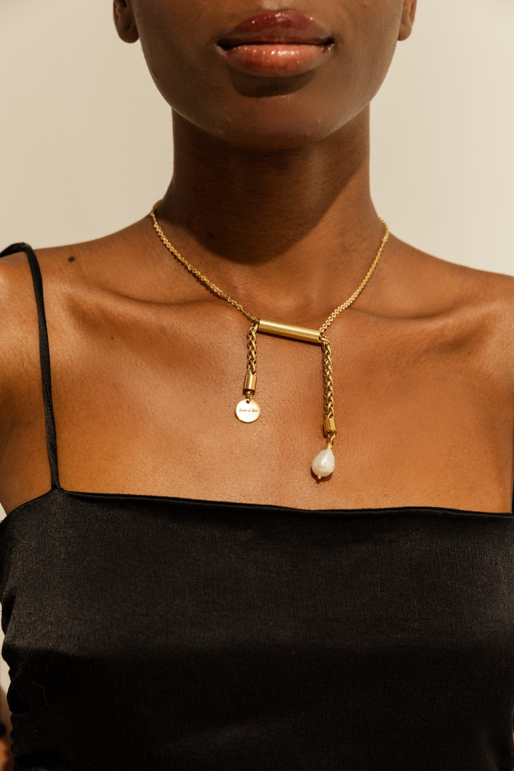 Libra Necklace with pearl