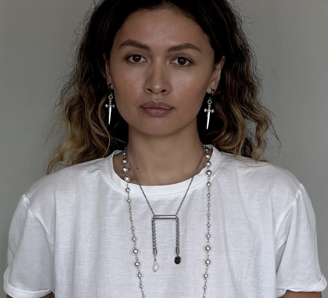 Libra Necklace with pearl