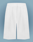 High-waist bermuda shorts