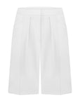 High-waist bermuda shorts