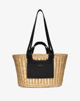 Straw Essence Tote Black
