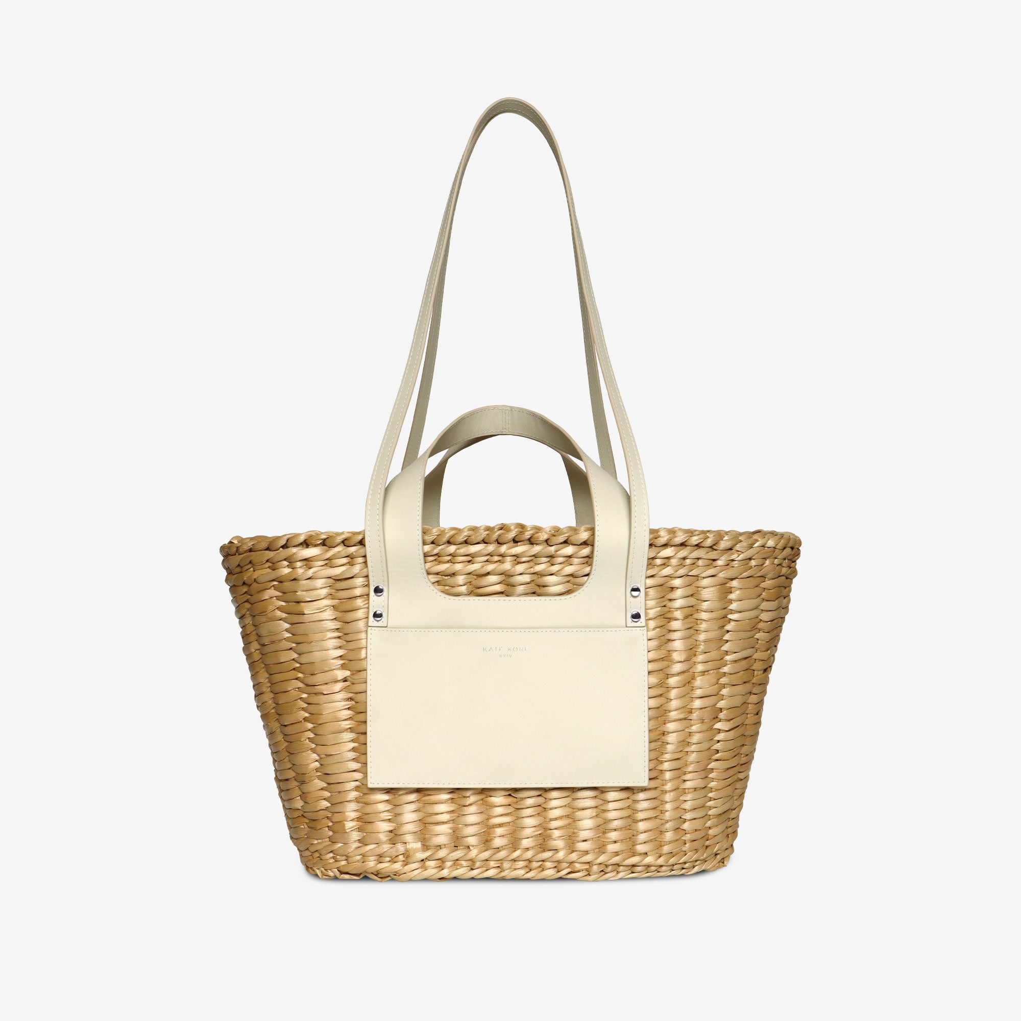 Straw Essence Tote Black
