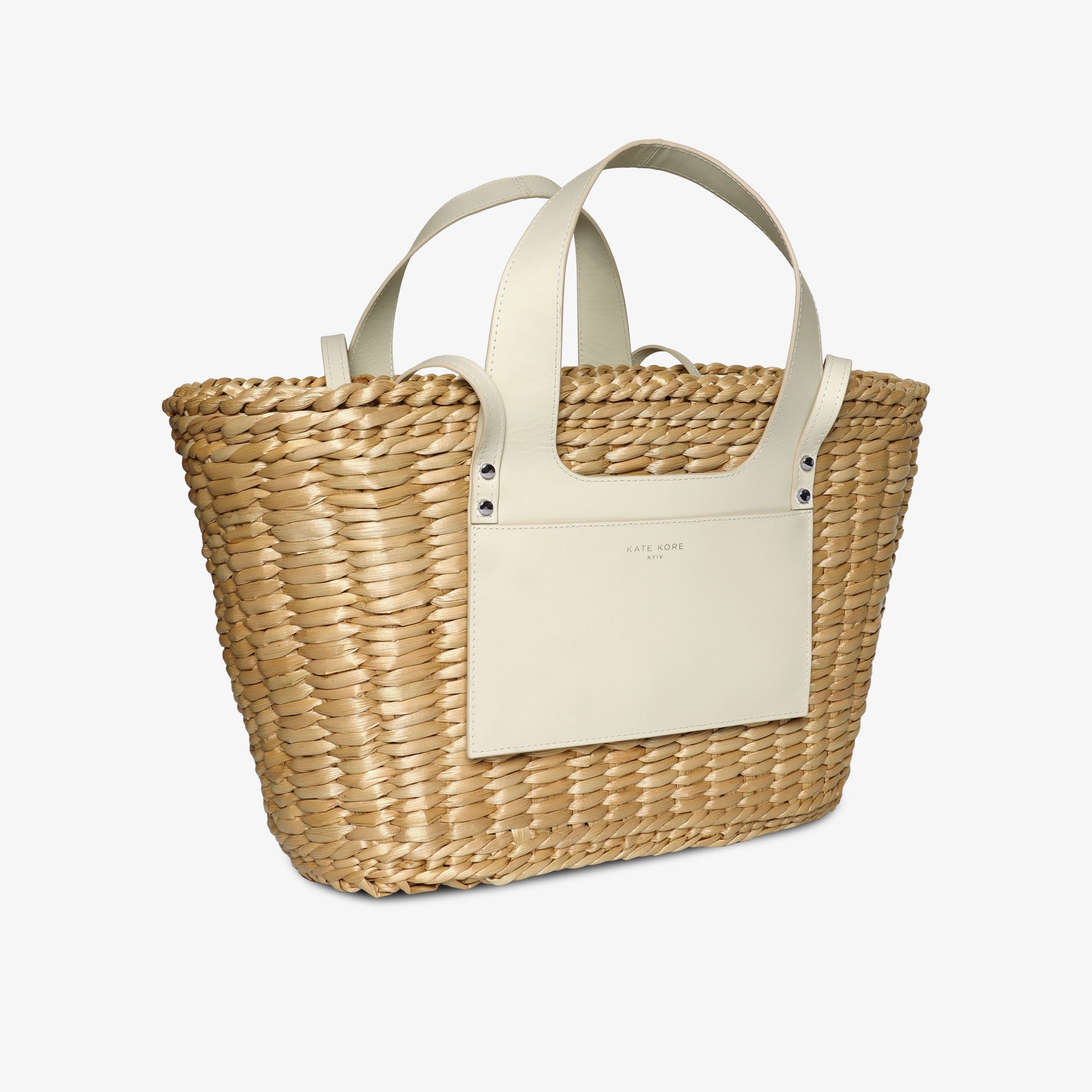 Straw Essence Tote Black