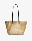 Straw Tote Black