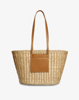 Straw Tote Black