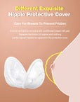 Dr.isla MSB03 2pcs Wearable Milk Saver for Breastfeeding Manual Breastmilk Collector Silicone Breast Shell Milk Collection Cup