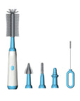 Electric Baby Bottle Brush 1500mah Multipurpose Silicone Cordless Infants Babe Milk Bottle Nipple Clean Brushes with Extensions