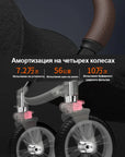 BETSOCCI Baby Stroller Four Wheel Trolley 2 in 1/ 3 in 1 High Landscape Folding Portable Trolley Two Way