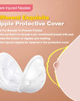 Dr.isla MSB03 2pcs Wearable Milk Saver for Breastfeeding Manual Breastmilk Collector Silicone Breast Shell Milk Collection Cup