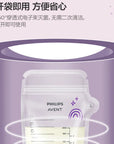PHILIPS AVENT Milk storage bag Breast milk preservation bag double-seal disposable Portable Milk powder bag 100ml * 25 pieces