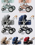 Belecoo Baby Stroller 2 in 1/3 in 1 Carseat Can Sit And Lie Down Foldable High Landscape Two-way Shock-absorbing Free Shippi