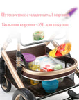 Belecoo Baby Stroller 2 in 1/3 in 1 Carseat Can Sit And Lie Down Foldable High Landscape Two-way Shock-absorbing Free Shippi