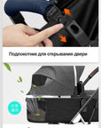BETSOCCI Baby Stroller Four Wheel Trolley 2 in 1/ 3 in 1 High Landscape Folding Portable Trolley Two Way