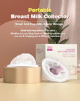 Dr.isla MSB03 2pcs Wearable Milk Saver for Breastfeeding Manual Breastmilk Collector Silicone Breast Shell Milk Collection Cup