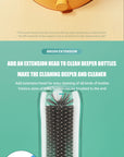 Electric Baby Bottle Brush 1500mah Multipurpose Silicone Cordless Infants Babe Milk Bottle Nipple Clean Brushes with Extensions