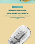 Electric Baby Bottle Brush 1500mah Multipurpose Silicone Cordless Infants Babe Milk Bottle Nipple Clean Brushes with Extensions