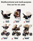 Belecoo Baby Stroller 2 in 1/3 in 1 Carseat Can Sit And Lie Down Foldable High Landscape Two-way Shock-absorbing Free Shippi