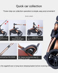 Landscape baby carriage PU leathe Baby stroller 3in1 Two-way High r Foldable shock-absorbing eggshell stroller 2in1