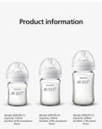 PHILIPS AVENT Newborn baby Wide caliber High borosilicate glass feeder Anti choking Anti-Colic 0-6 months or more 160ml 240ml
