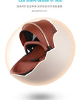 Landscape baby carriage PU leathe Baby stroller 3in1 Two-way High r Foldable shock-absorbing eggshell stroller 2in1