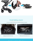 Baby stroller 3 in 1 stroller folding two-sided child four seasons kinderwagen baby carriage high landscape Newborn Travelling