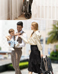 BETSOCCI Baby Stroller Four Wheel Trolley 2 in 1/ 3 in 1 High Landscape Folding Portable Trolley Two Way
