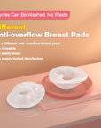 Dr.isla MSB03 2pcs Wearable Milk Saver for Breastfeeding Manual Breastmilk Collector Silicone Breast Shell Milk Collection Cup