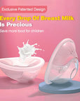 Dr.isla MSB03 2pcs Wearable Milk Saver for Breastfeeding Manual Breastmilk Collector Silicone Breast Shell Milk Collection Cup