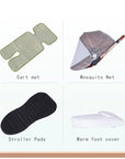 Landscape baby carriage PU leathe Baby stroller 3in1 Two-way High r Foldable shock-absorbing eggshell stroller 2in1
