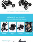 Baby stroller 3 in 1 stroller folding two-sided child four seasons kinderwagen baby carriage high landscape Newborn Travelling