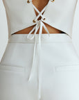 V-neck tailored waistcoat