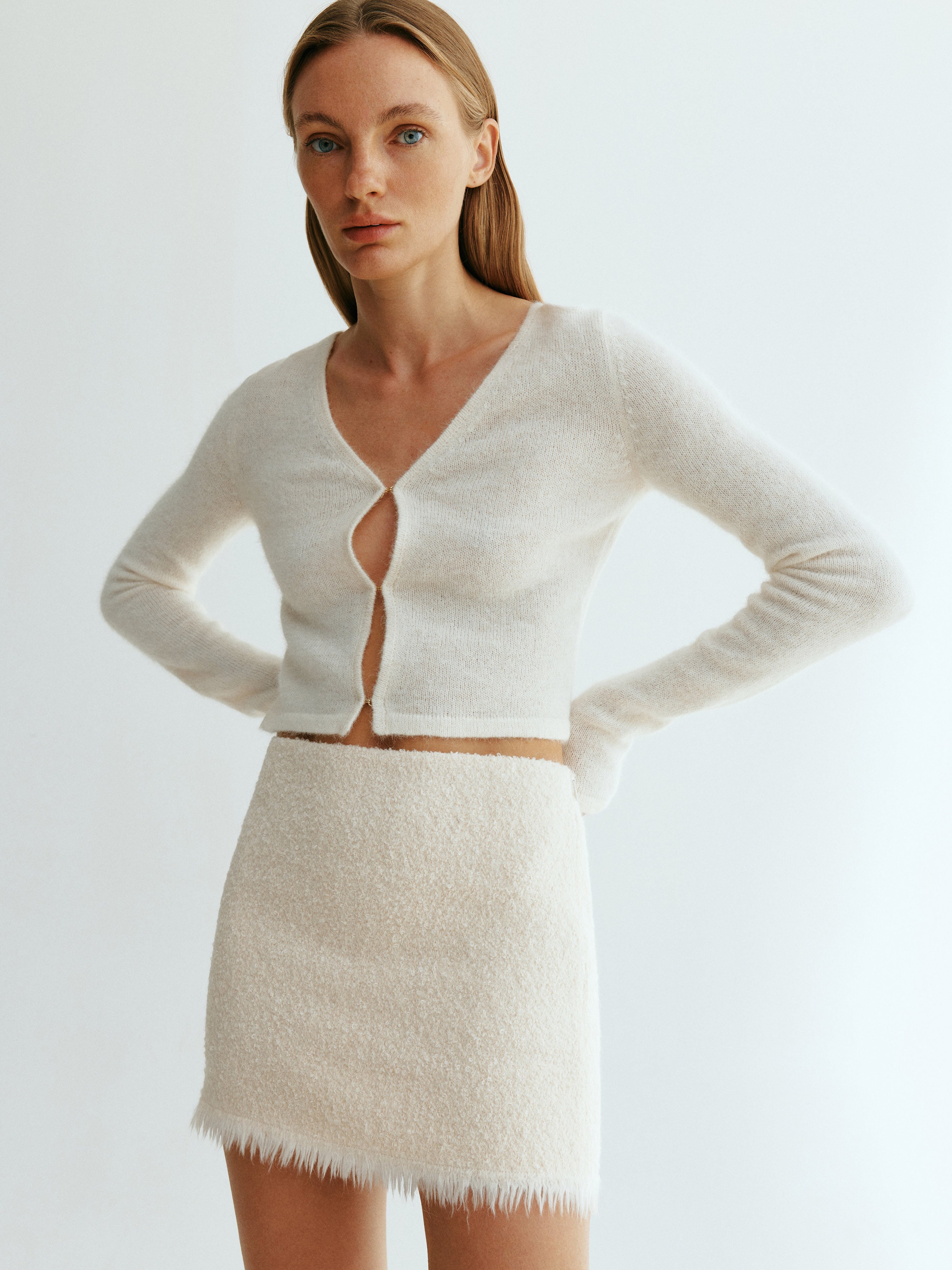 Mohair miniskirt