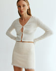 Mohair miniskirt