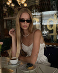 Pearls Choker With "Morning Star" Silver