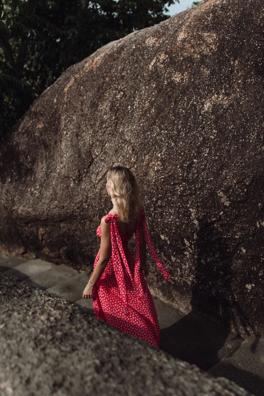 Ppinted Crop top and Skirt set