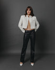 Eco leather trousers