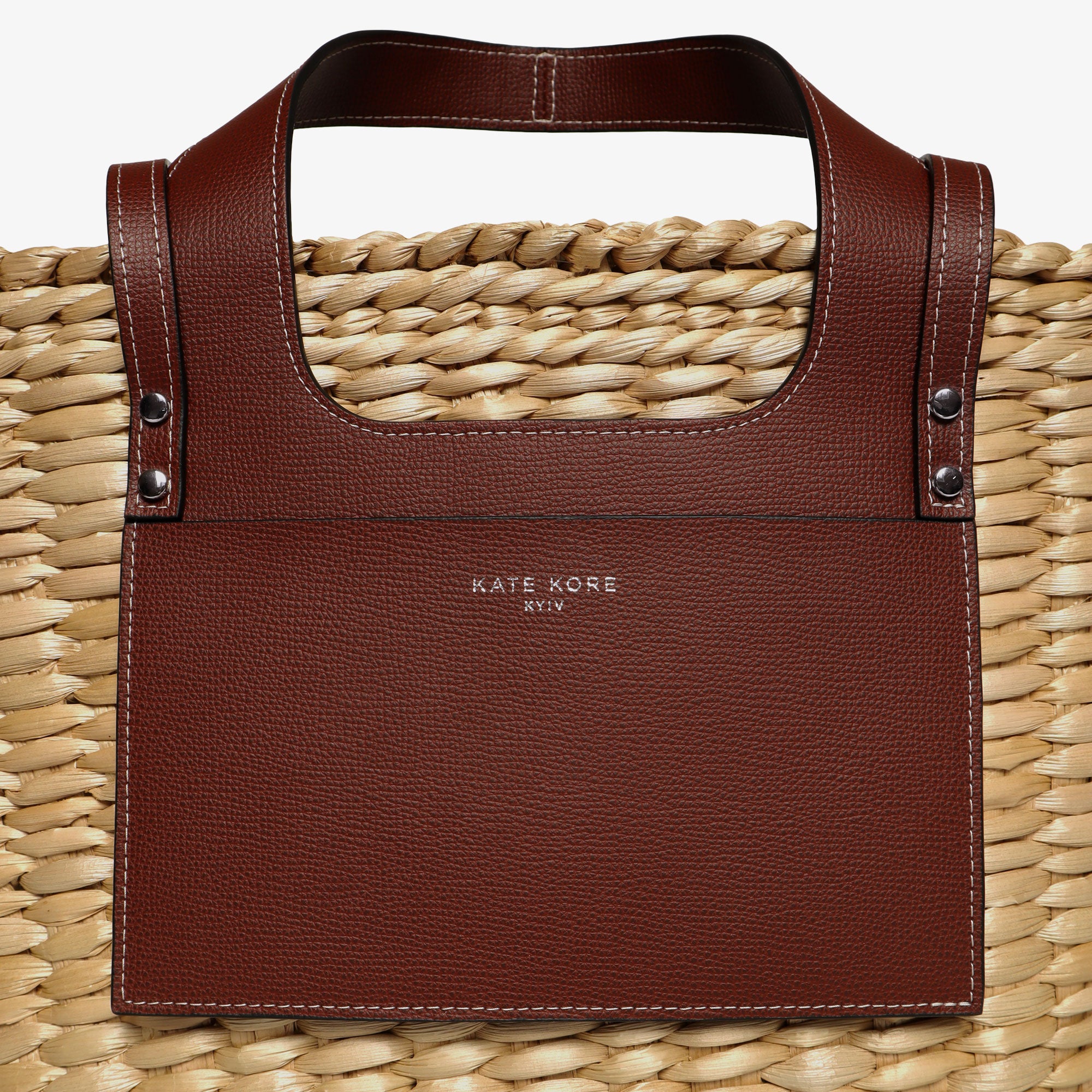Straw Essence Tote Black