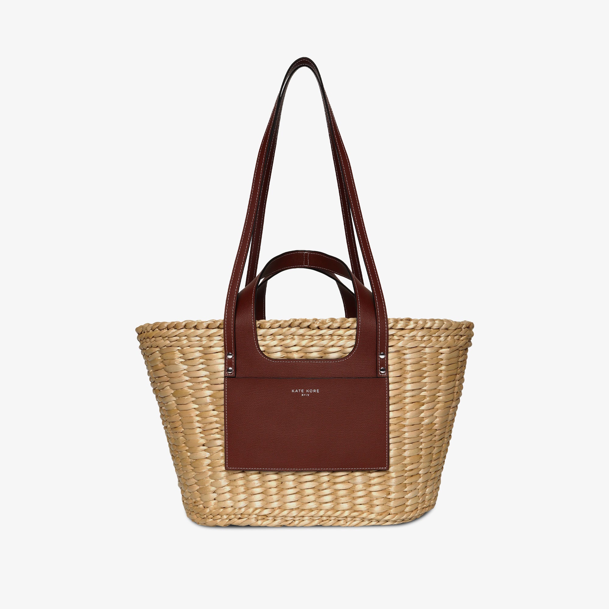 Straw Essence Tote Black