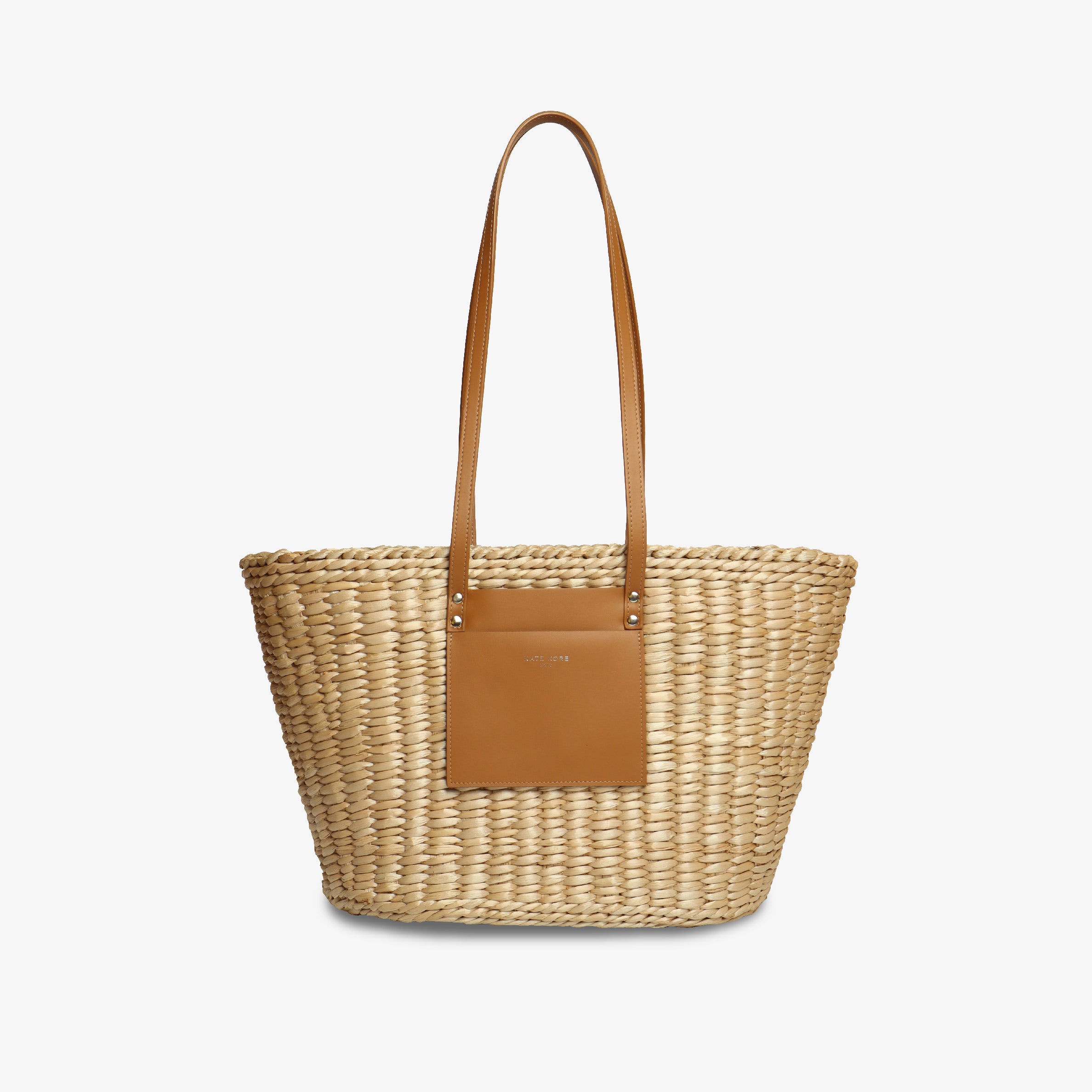 Straw Tote Black