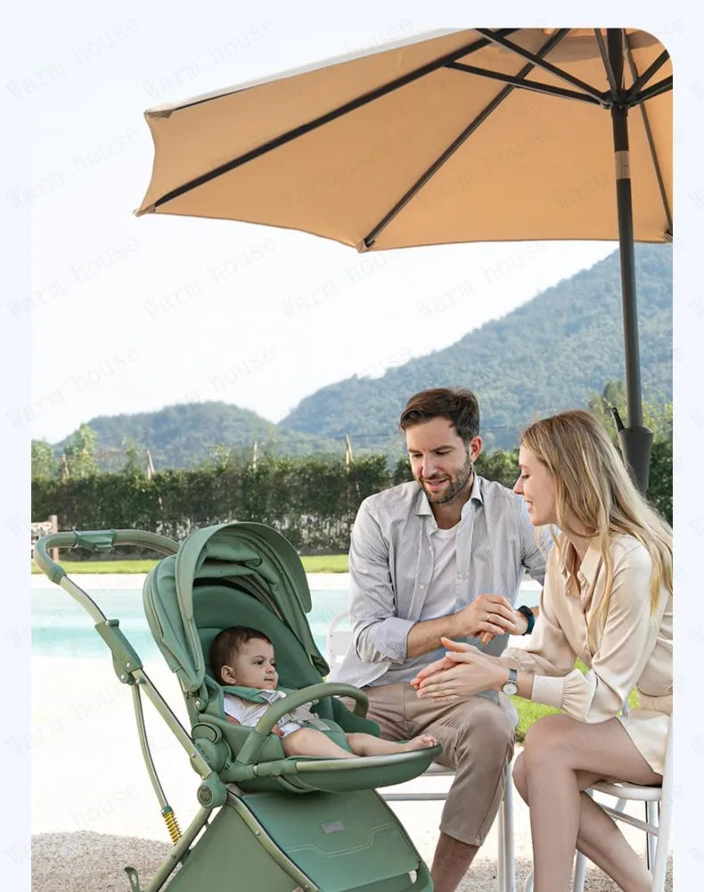 Separable twin baby stroller Two-way foldable baby stroller Lightweight High view twin baby Carriage Newborn stroller