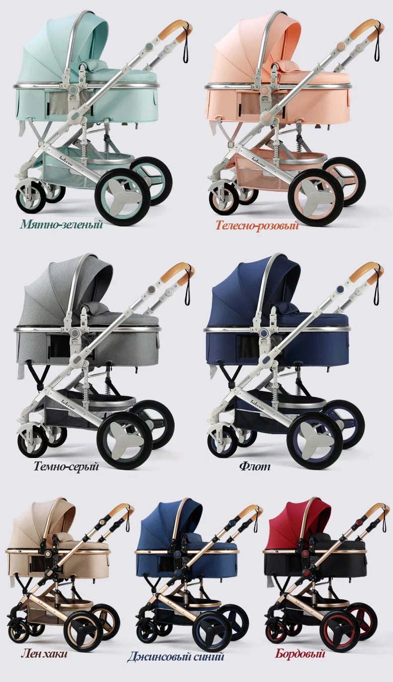 Belecoo Baby Stroller 2 in 1/3 in 1 Carseat Can Sit And Lie Down Foldable High Landscape Two-way Shock-absorbing Free Shippi