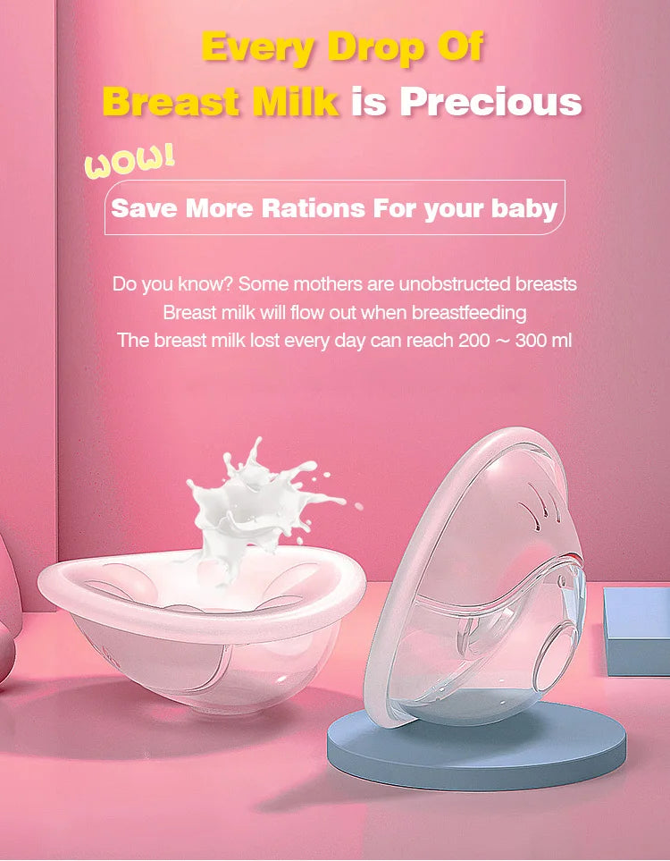 Dr.isla MSB03 2pcs Wearable Milk Saver for Breastfeeding Manual Breastmilk Collector Silicone Breast Shell  Milk Collection Cup