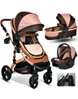 Baby Home 946 Single-To Lift Travel System Baby Stroller Pram Carrycot Raincoat Cup Holder Foot Cover Anakucağı