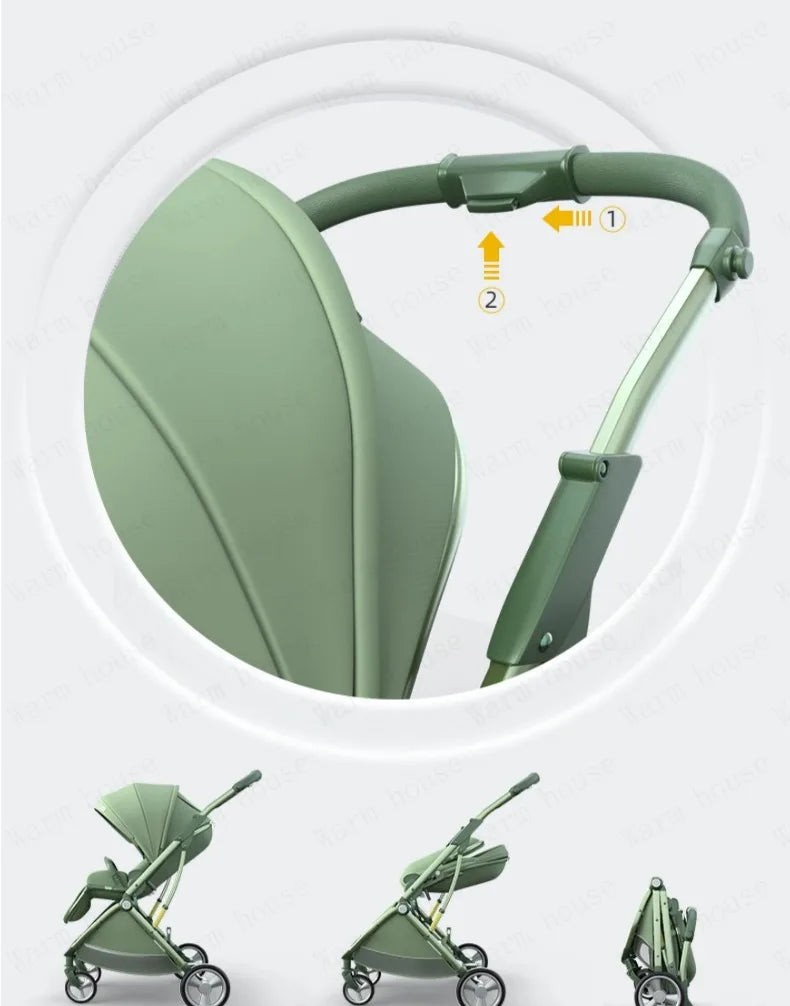 Separable twin baby stroller Two-way foldable baby stroller Lightweight High view twin baby Carriage Newborn stroller