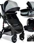 Baby Home 946 Single-To Lift Travel System Baby Stroller Pram Carrycot Raincoat Cup Holder Foot Cover Anakucağı