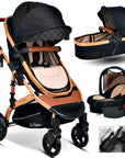 Baby Home 946 Single-To Lift Travel System Baby Stroller Pram Carrycot Raincoat Cup Holder Foot Cover Anakucağı